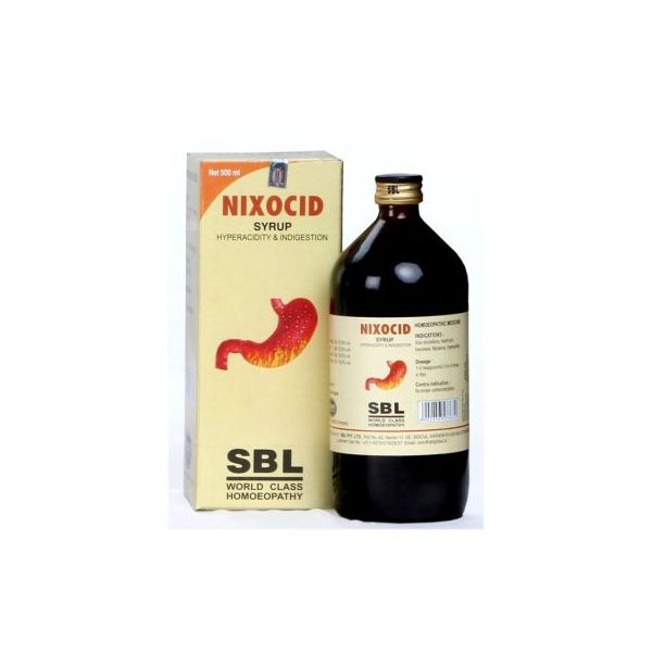 Buy Online SBL Nixocid Syrup for Hyper acidity And Indigestion